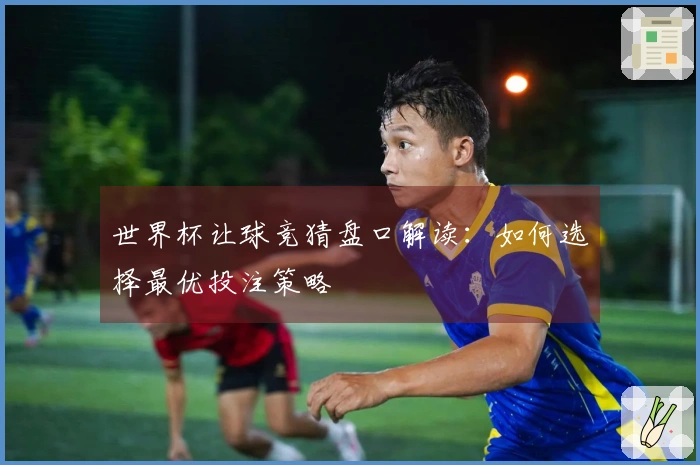 世界杯让球竞猜盘口解读：如何选择最优投注策略